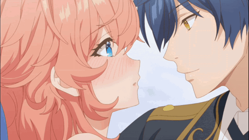 Kiss Anime The Villainess Is Adored By The Prince Of The Neighbor Kingdom GIF