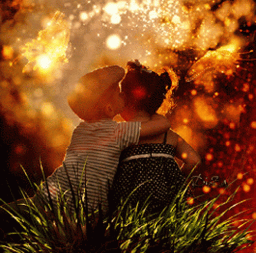 Kiss Butterfly GIF