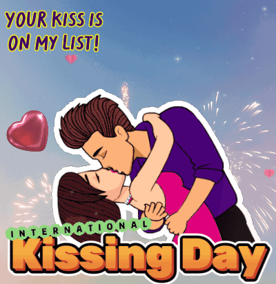 Kiss International Kissing Day GIF