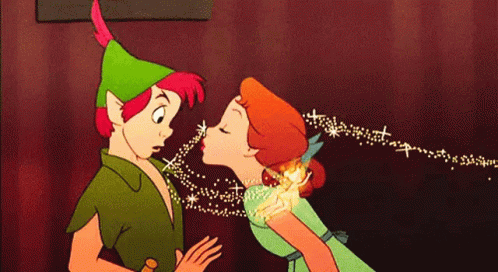 Kiss Peter Pan GIF. This 498 x 272 animated GIF is part of our peter pan tinker bell collection. Related themes include love. Created by mrim99mohd. View…