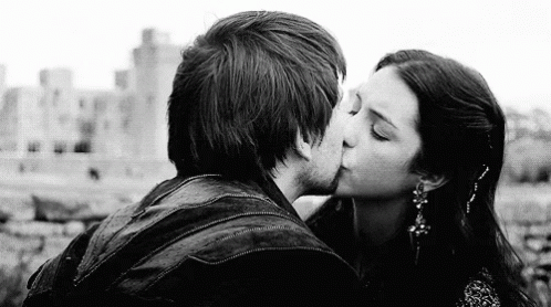 Kiss Reign GIF. This 498 x 278 animated GIF is part of our tongue kissing collection. View the original animation, share it, or browse related GIFs.