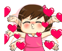 Kisses Blowing Sticker