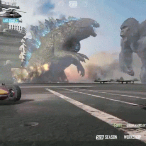 Kitty Godzilla Gif GIF