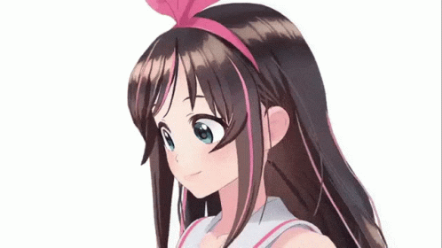 Kizuna Ai Sideglance GIF