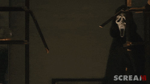 Knife Clean Ghostface GIF
