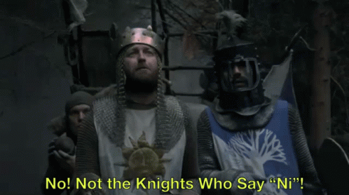 Knights Who GIF. This 498 x 278 animated GIF is part of our monty python and the holy grail collection. Created by Nickonator. View the original animation…