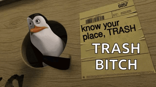Know Your Place Trash GIF. This 498 x 279 animated GIF is part of our know your place trash collection. Created by pimpinstl. View the original animation…