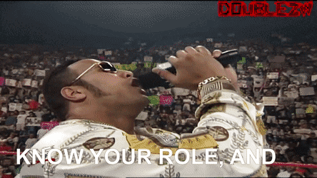 Know Your Role Know Your Place GIF. This 444 x 250 animated GIF is part of our know your place trash collection. Related themes include the rock. Created by…
