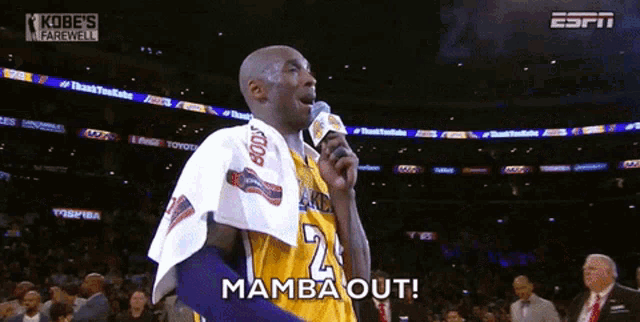 Kobe Bryant Mamba Out GIF