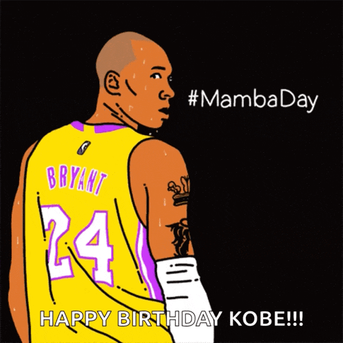 Kobeday Happybirthdaykobe GIF