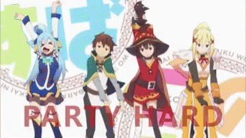 Konosuba Party Hard GIF