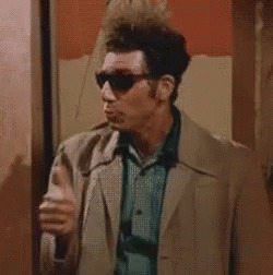 Kramer Le Gusta GIF. This 250 x 252 animated GIF is part of our kramer im out collection. Related themes include seinfeld. View the original animation…