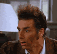 Kramer Scared GIF. This 200 x 189 animated GIF is part of our kramer im out collection. Related themes include scared, seinfeld, shocked. View the original…