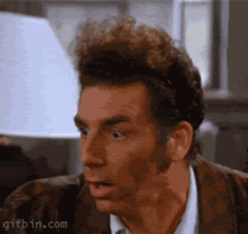 Kramer Seinfeld GIF. This 498 x 469 animated GIF is part of our kramer im out collection. Related themes include seinfeld, shocked. Created by TyTruax. View…