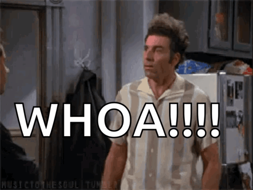 Kramer Seinfeld GIF. This 498 x 374 animated GIF is part of our hooah collection. Related themes include seinfeld, shocked. Created by Azulo1976. View the…