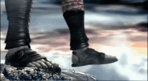 Kratos Falling GIF