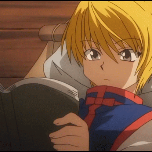 Kurapika Reading Kurapika GIF