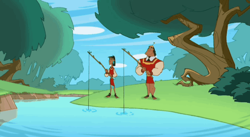Kuzco Emperor GIF. This 498 x 273 animated GIF is part of our funny camp collection. Related themes include fish, fishing, funny. Created by dicerox093…