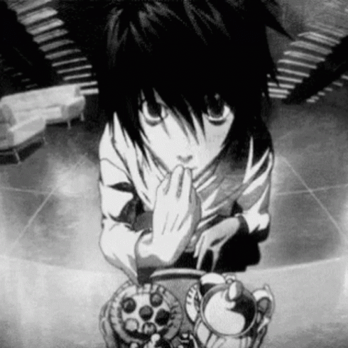 L Lawliet Death Note GIF