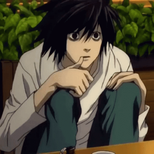 L Lawliet Death Note GIF