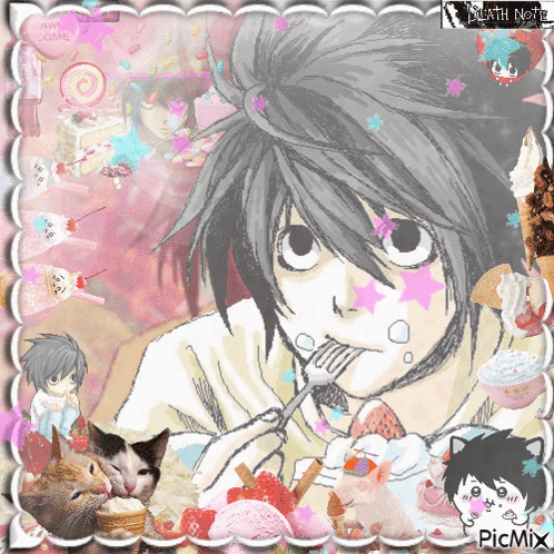 L Lawliet Death Note GIF