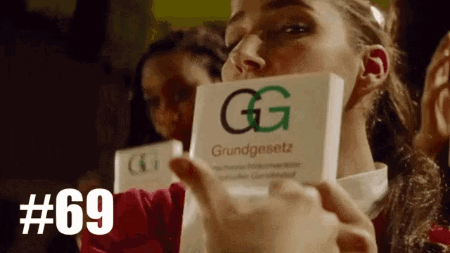 Lady Holding GIF