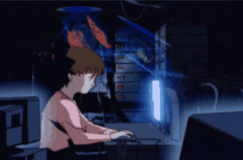 Lain Typing GIF