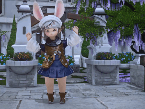Lalabunny Lalafell GIF