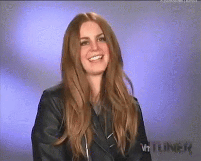 Lana Del Rey Laugh GIF