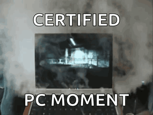 Laptop Smoking GIF