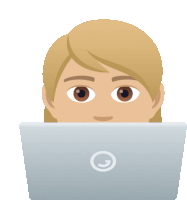 Laptop User Joypixels Sticker