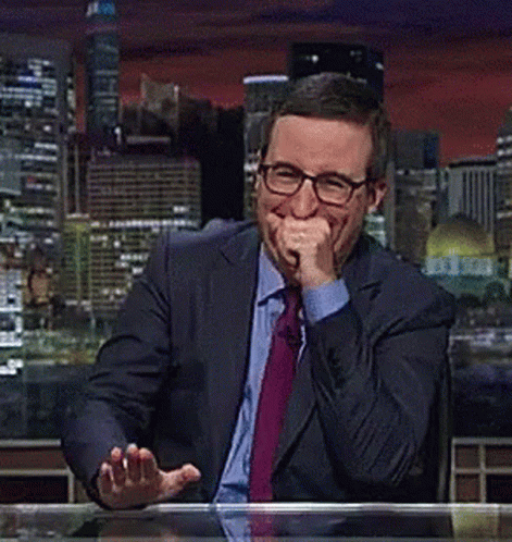 Last Week Tonight With John Oliver Laughing GIF