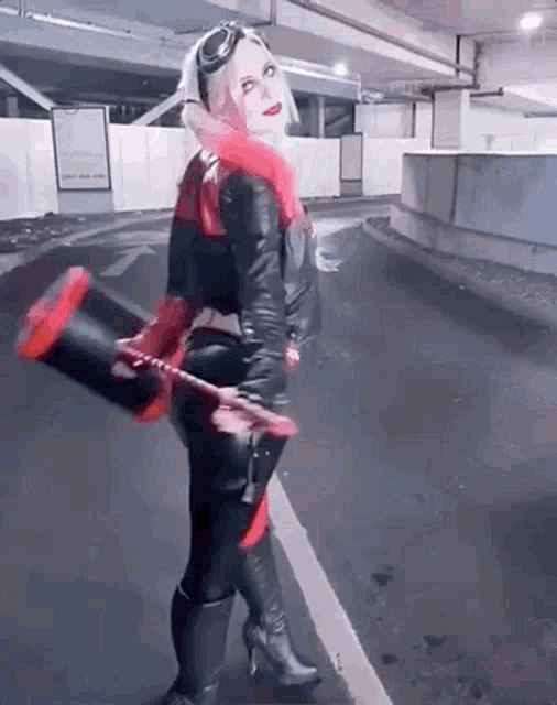 Latex Harley Quinn GIF