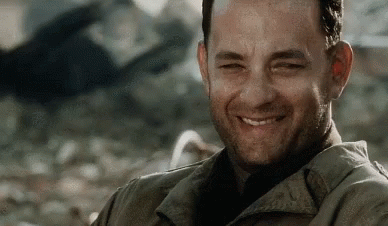 Laugh Tom Hanks GIF. This 388 x 226 animated GIF is part of our saving private ryan collection. Related themes include laugh. View the original animation…