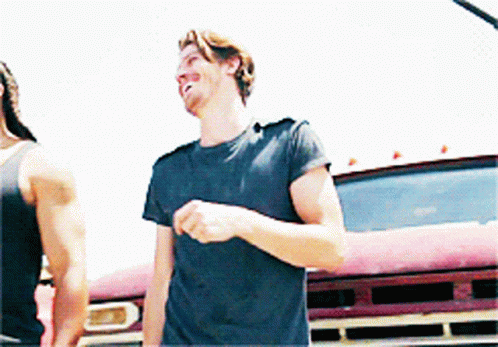 Laughin Garrett Hedlund GIF. This 498 x 347 animated GIF is part of our peter garrett dancing collection. Created by arielakayuri. View the original…