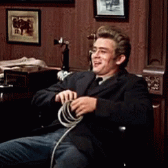 Laughing James Dean GIF. This 244 x 244 animated GIF is part of our james deen collection. Related themes include laughing. Created by random333. View the…