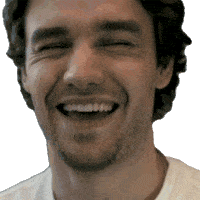 Laughing Liam Payne Sticker