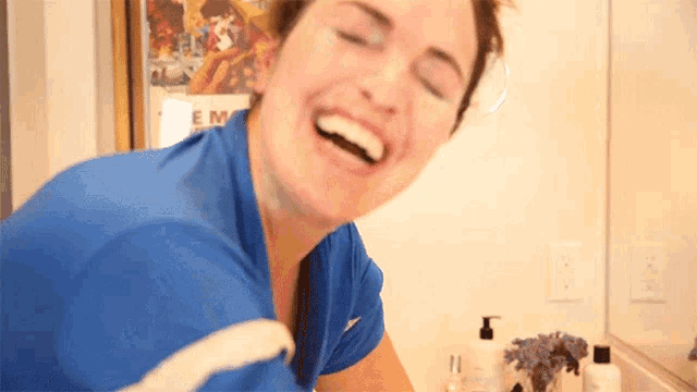 Laughing Sharzad Kiadeh GIF