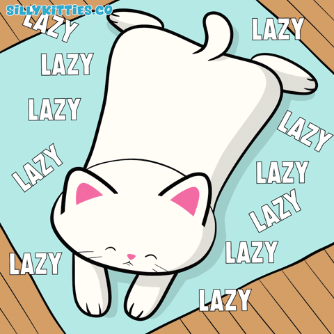 Lazy Cat Lazy Kitty GIF