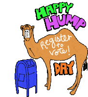 Lcv Happy Hump Day Sticker