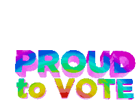 Lcv Proud To Vote Sticker