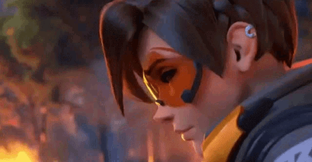 Lena Oxton Worried GIF
