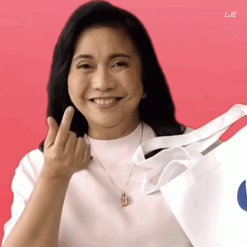 Leni Robredo Finger Heart GIF