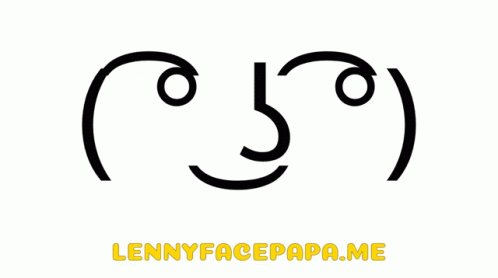 Lenny Face Text Faces GIF