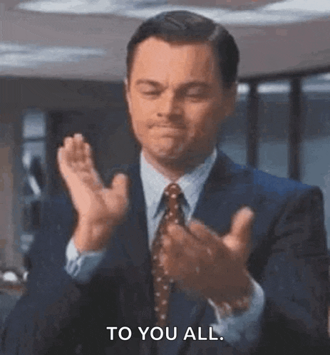 Leonardo Di Caprio Clapping GIF