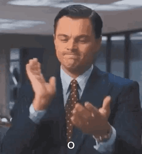 Leonardo Dicaprio Clapping GIF