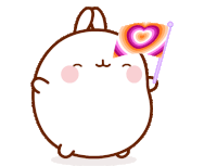 Lesbian Flag Molang Sticker