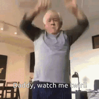 Leslie Jordan Daddy Watch Me Twirl GIF