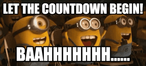 Let The Countdown Begin Baahhhhhhh GIF. This 498 x 225 animated GIF is part of our countdown clock collection. Related themes include countdown, excited…