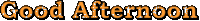 Letras Transparente Good Afternoon Sticker